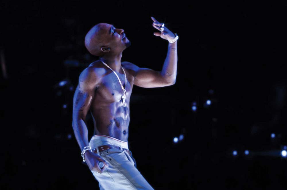 Hologram of a performer during a concert