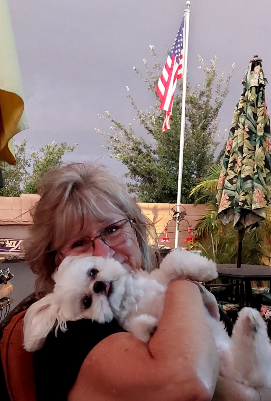 Lisa and her dog Bentley